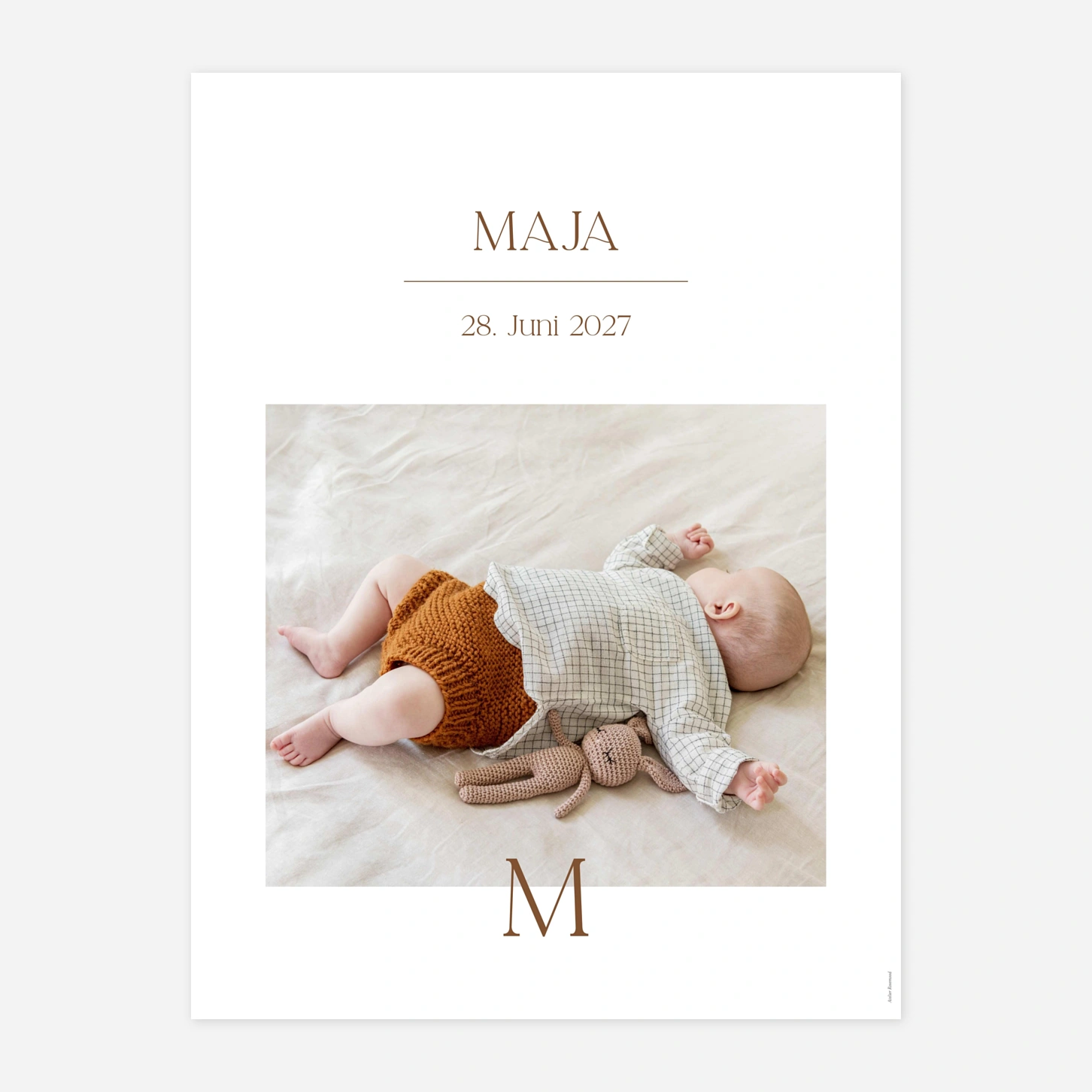 Poster Kleine Initiale