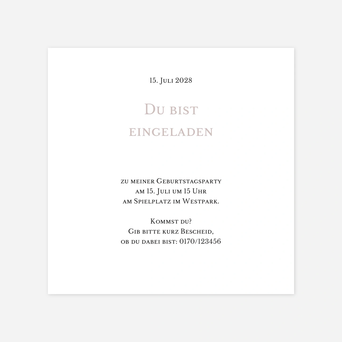 Kindergeburtstagseinladung Polarzauber