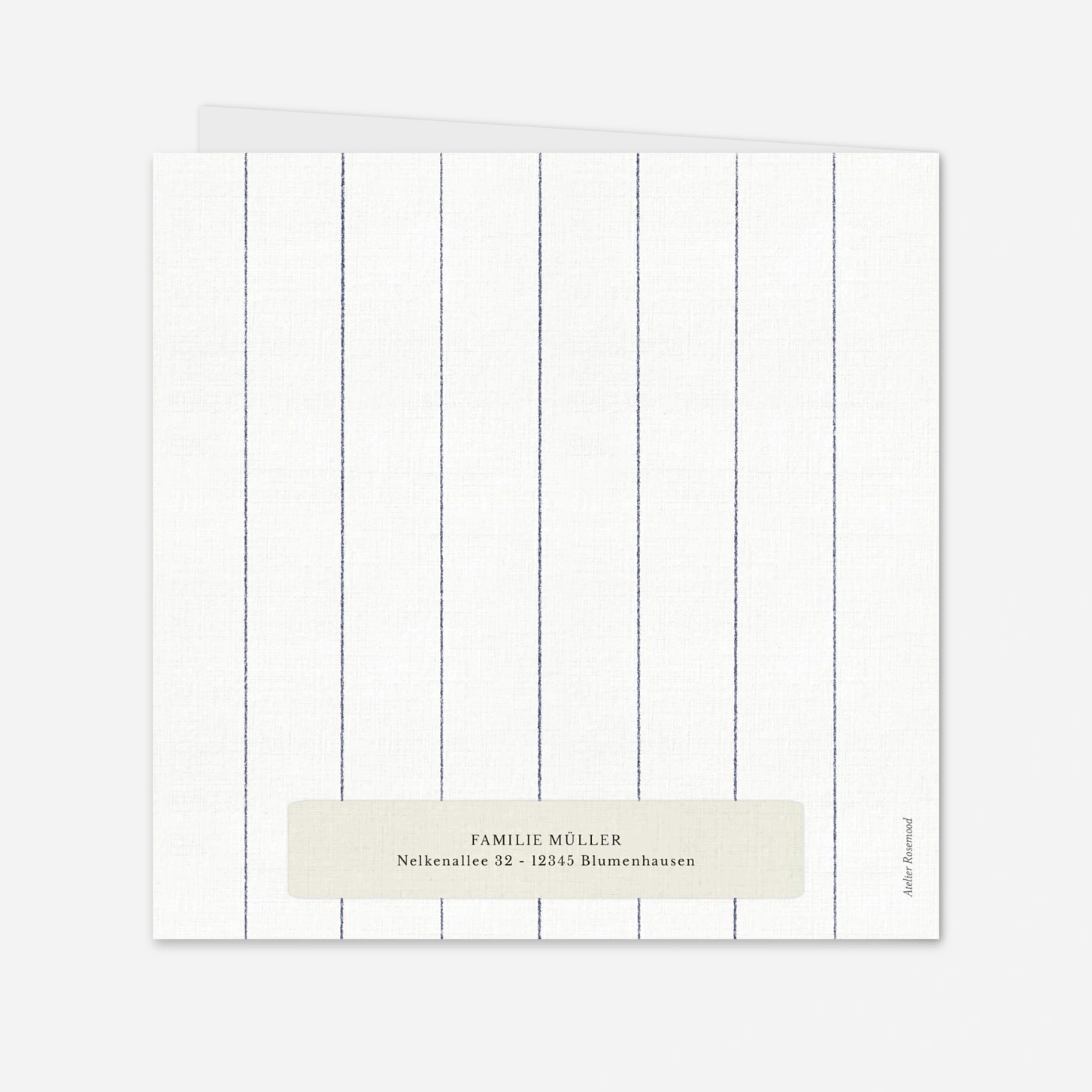 Geburtskarte Kleine Streifen