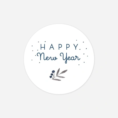 Geschenkaufkleber Weihnachten Kleine Zweige