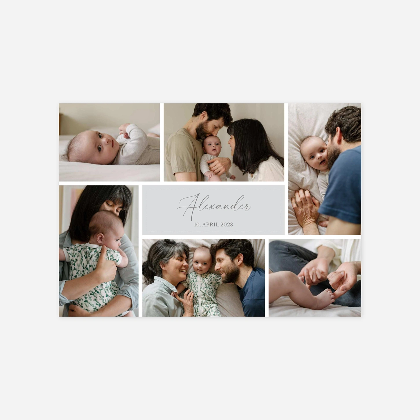 Geburtskarte Knöpfchen