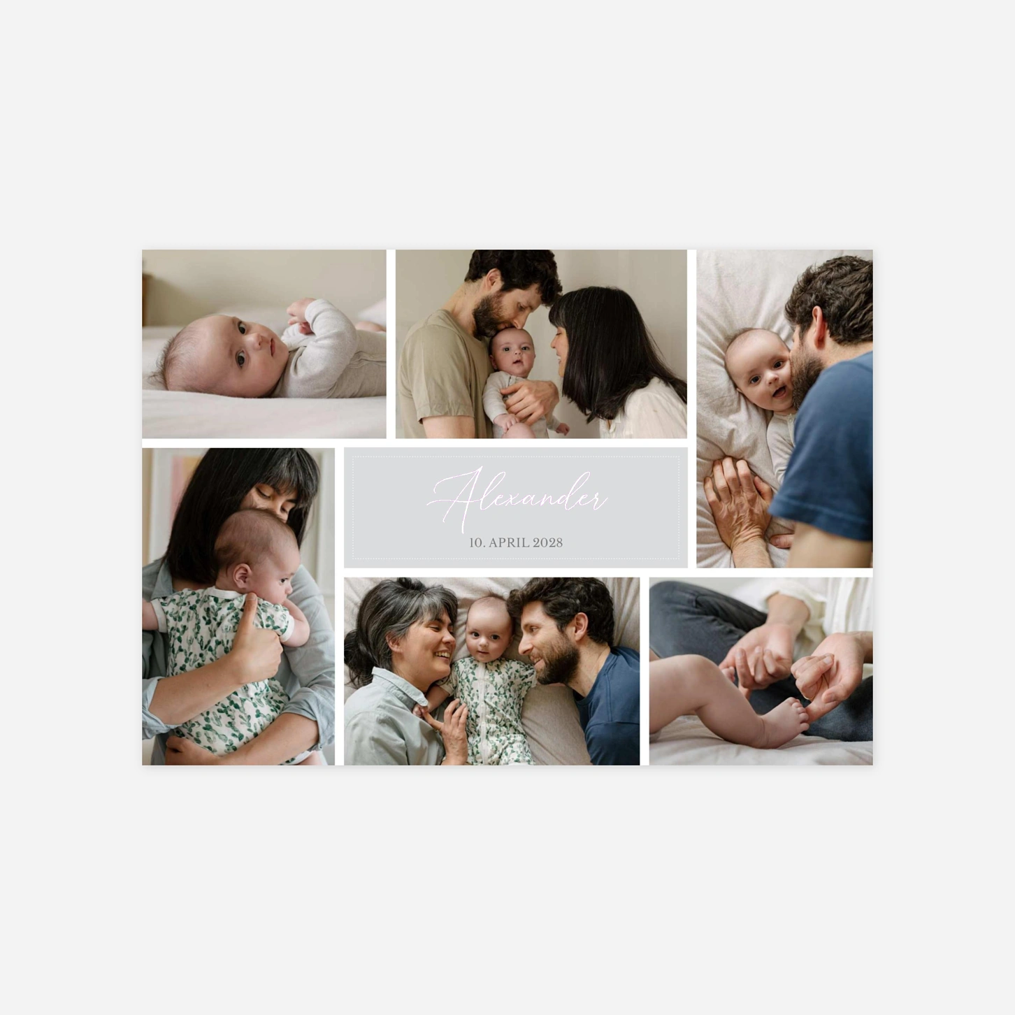 Geburtskarte Knöpfchen