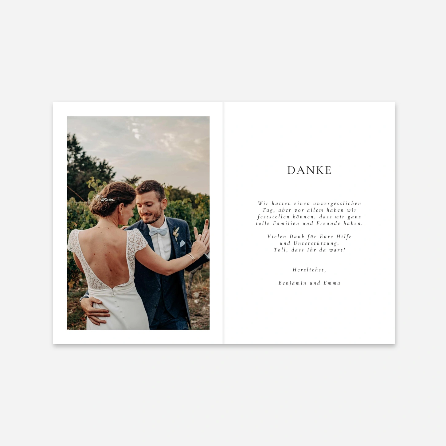 Dankeskarte Hochzeit Kostbare Momente Fotos