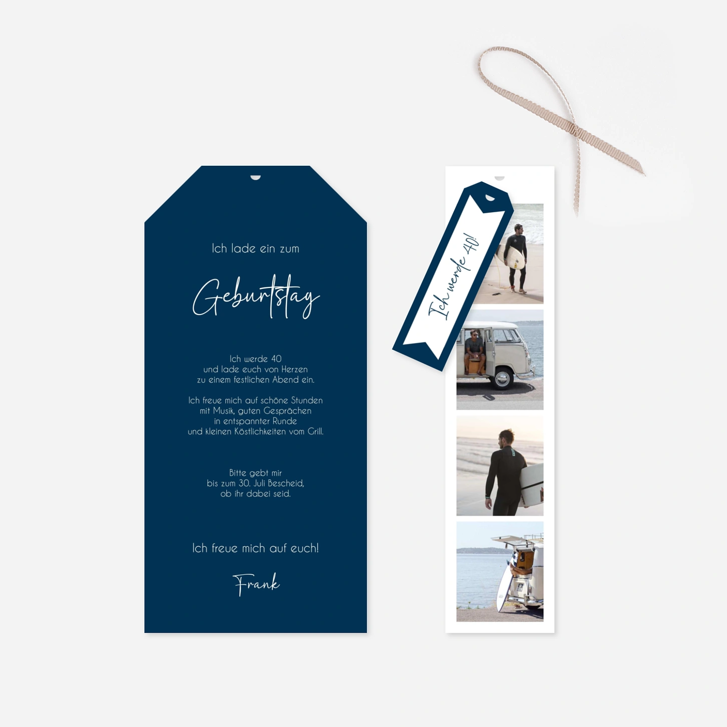 Geburtstagseinladung Bilderstreifen