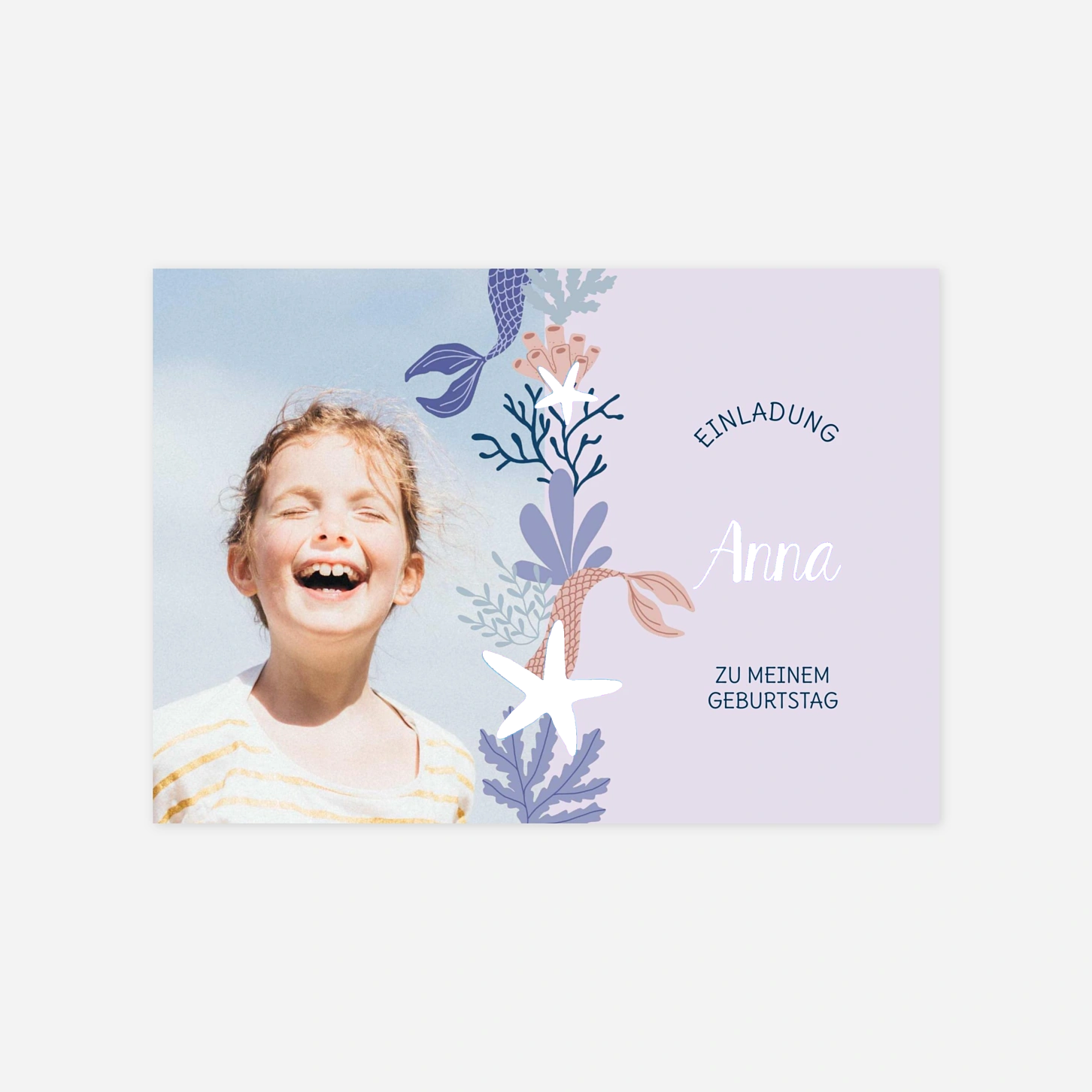 Kindergeburtstagseinladung Buntes Riff