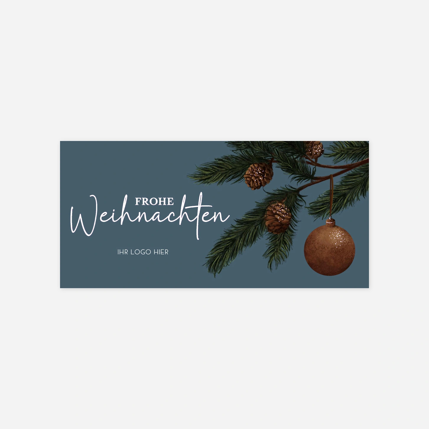 Geschäftliche Weihnachtskarte Wintercharme