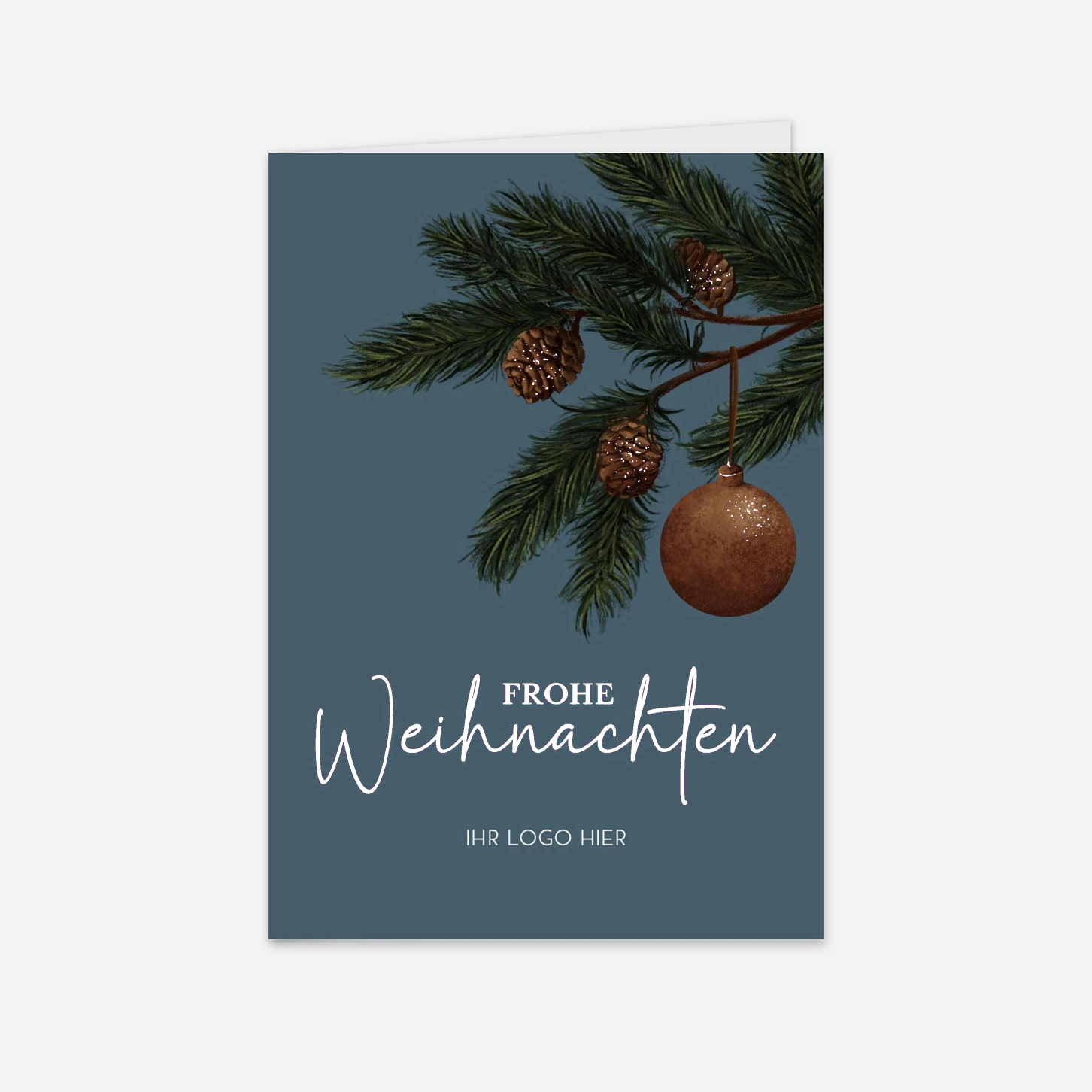 Geschäftliche Weihnachtskarte Wintercharme