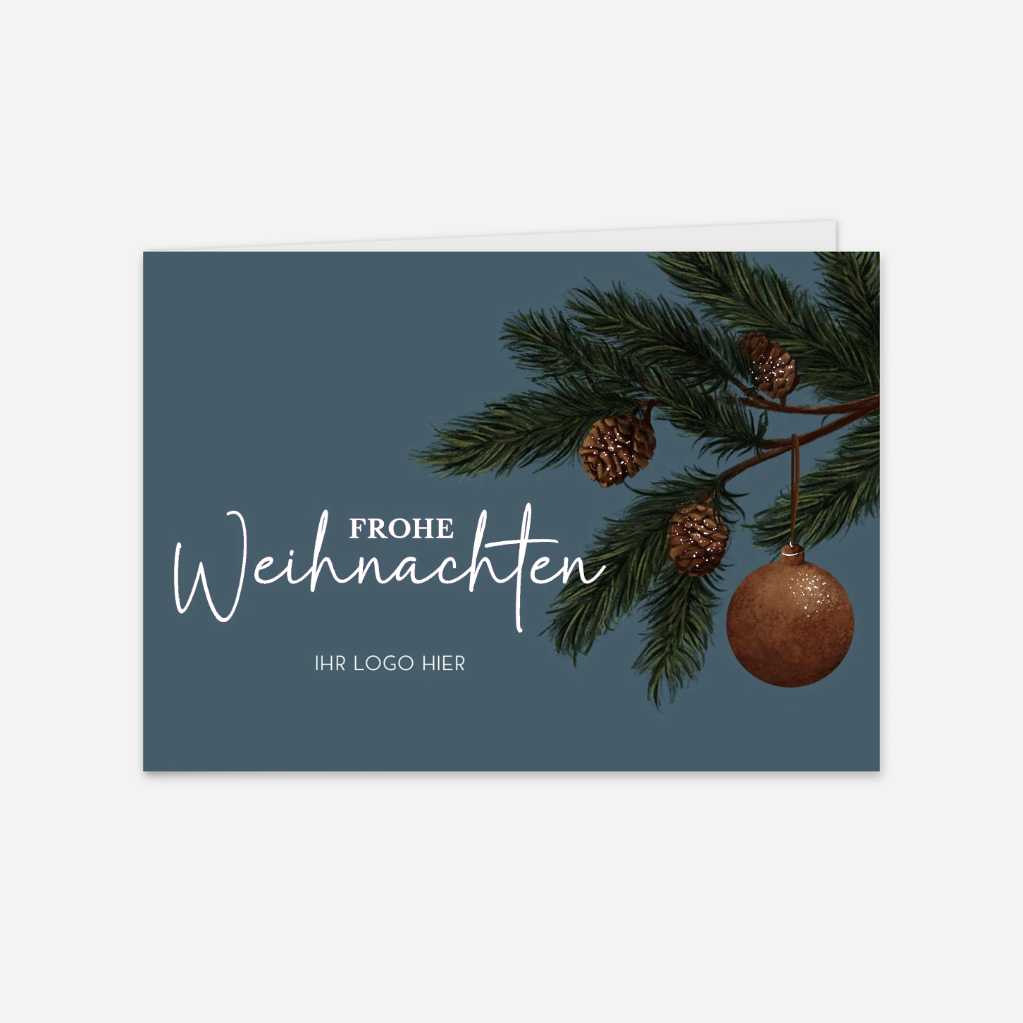 Geschäftliche Weihnachtskarte Wintercharme