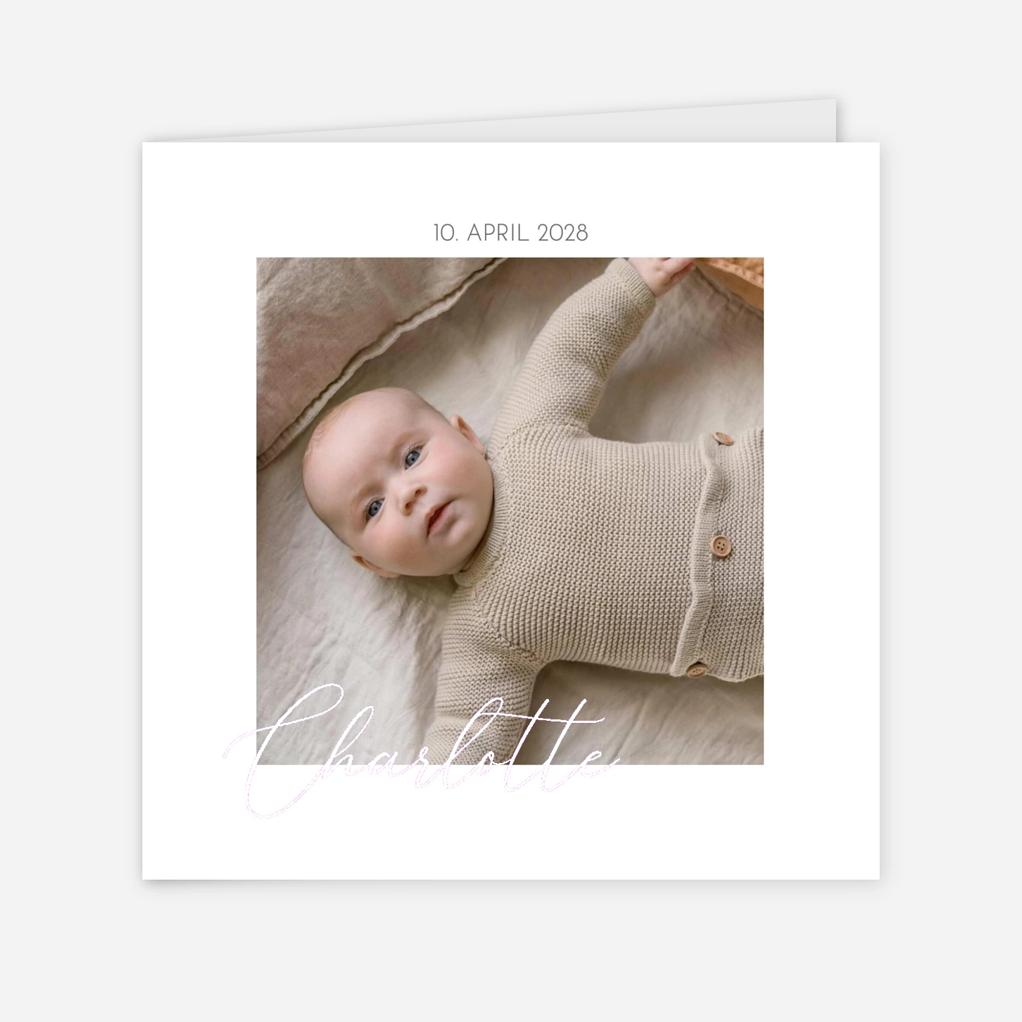 Geburtskarte Kleines Portrait