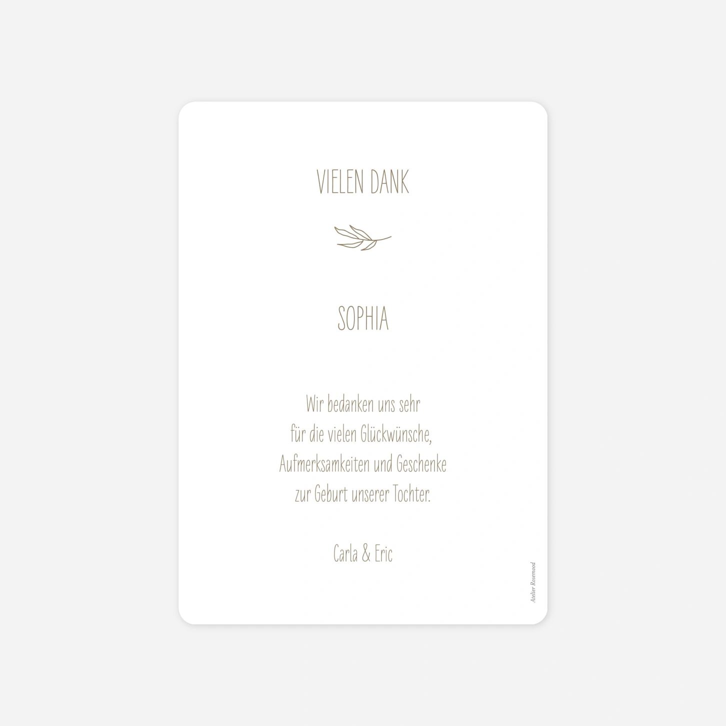 Geburtskarte Kleine Symbole