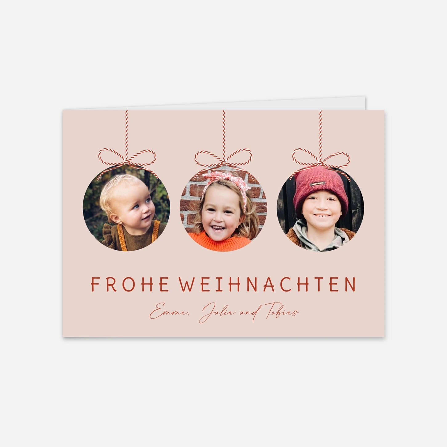 Weihnachtskarte Baumfunkeln