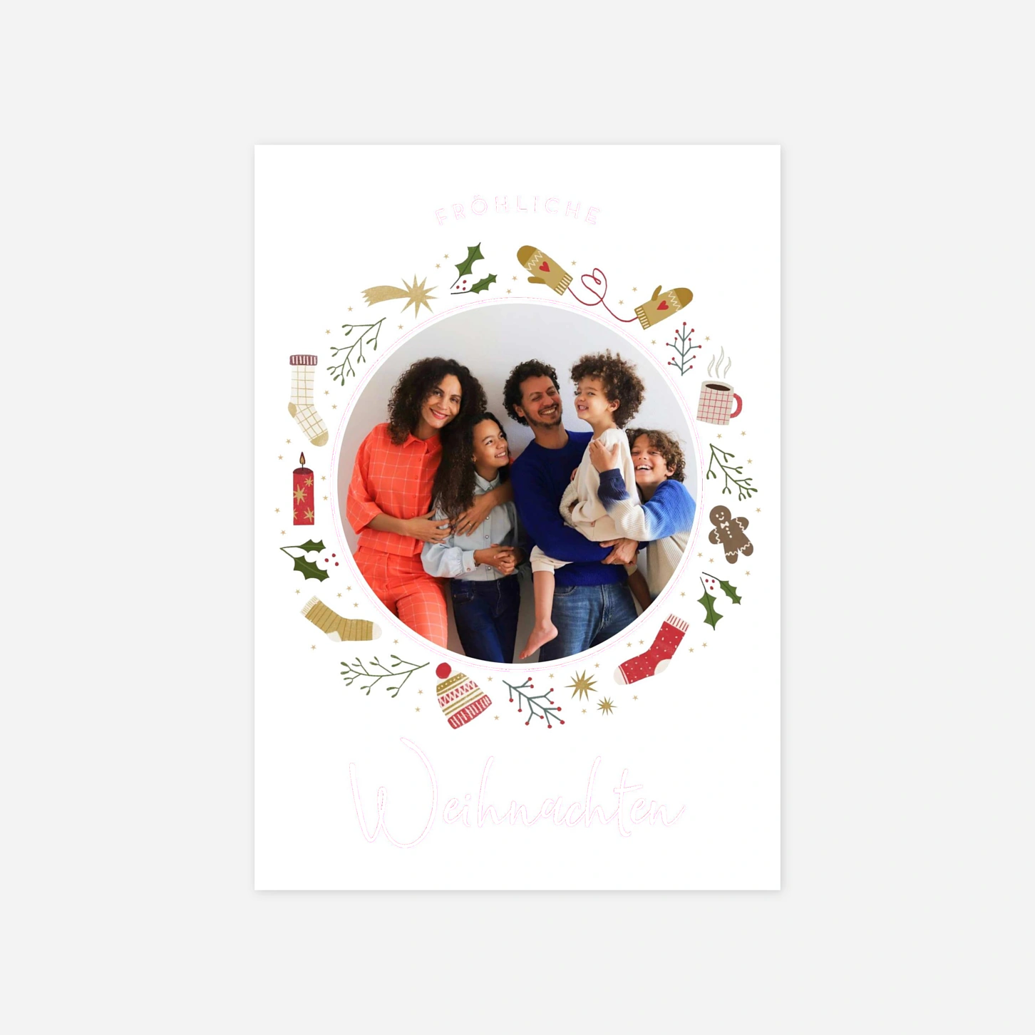 Weihnachtskarte Warmer Advent