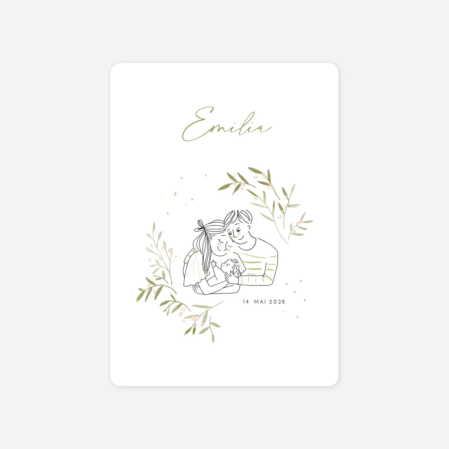 Geburtskarte Kuschelmoment