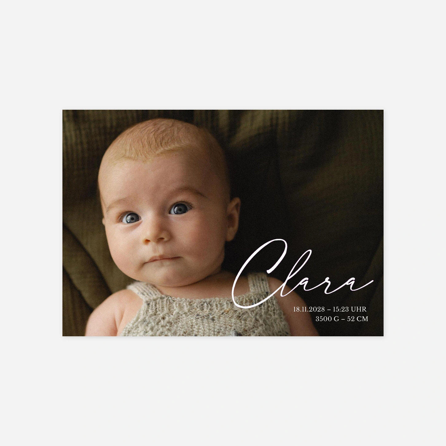 Geburtskarte Kleines Wunder