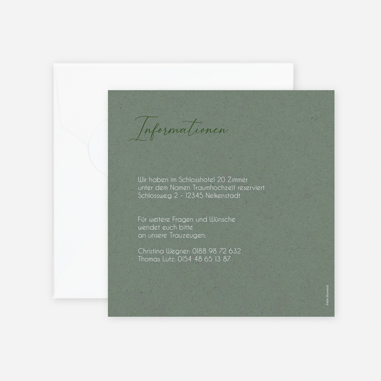 Hochzeitseinladung Zarter Zweig