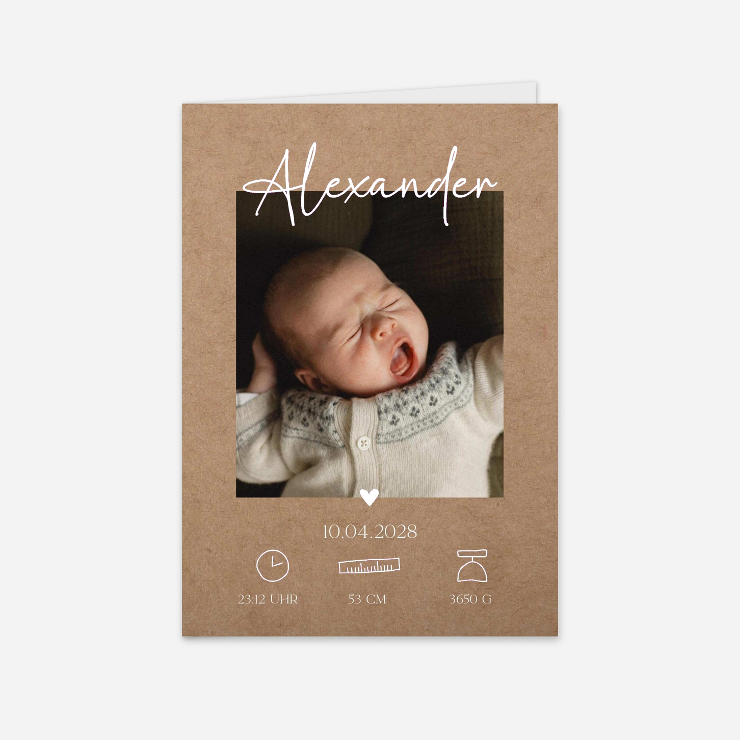 Geburtskarte Lebenslicht