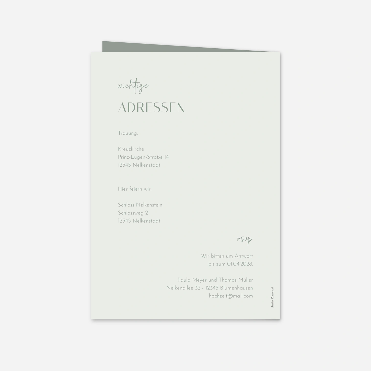 Hochzeitseinladung Liebesrausch