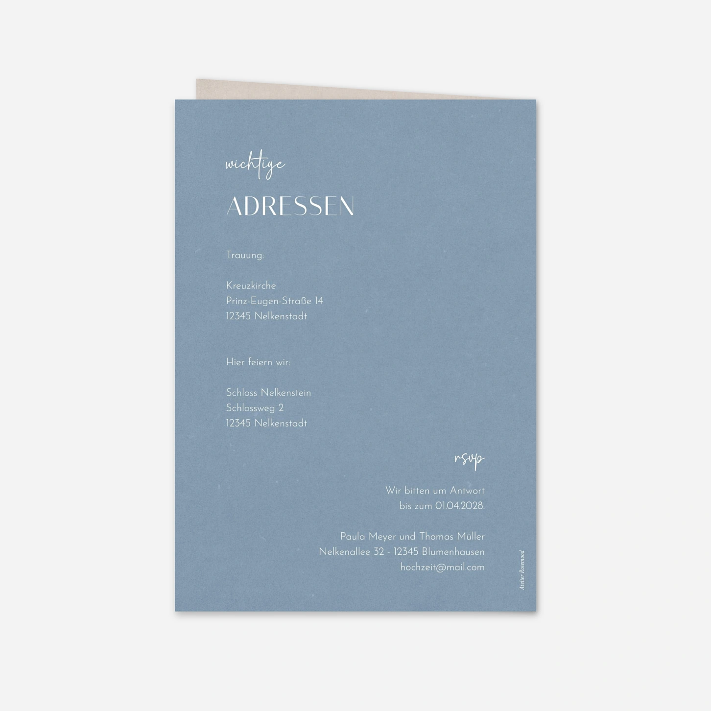 Hochzeitseinladung Liebesrausch