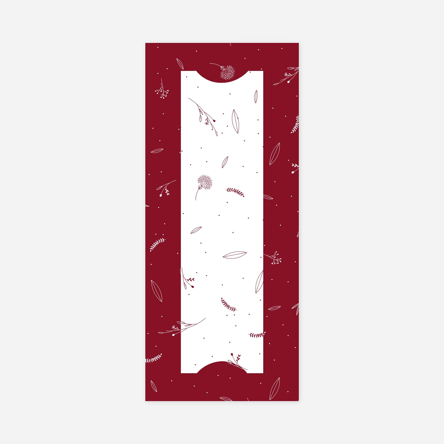 Weihnachtskarte Liebliches Blattwerk
