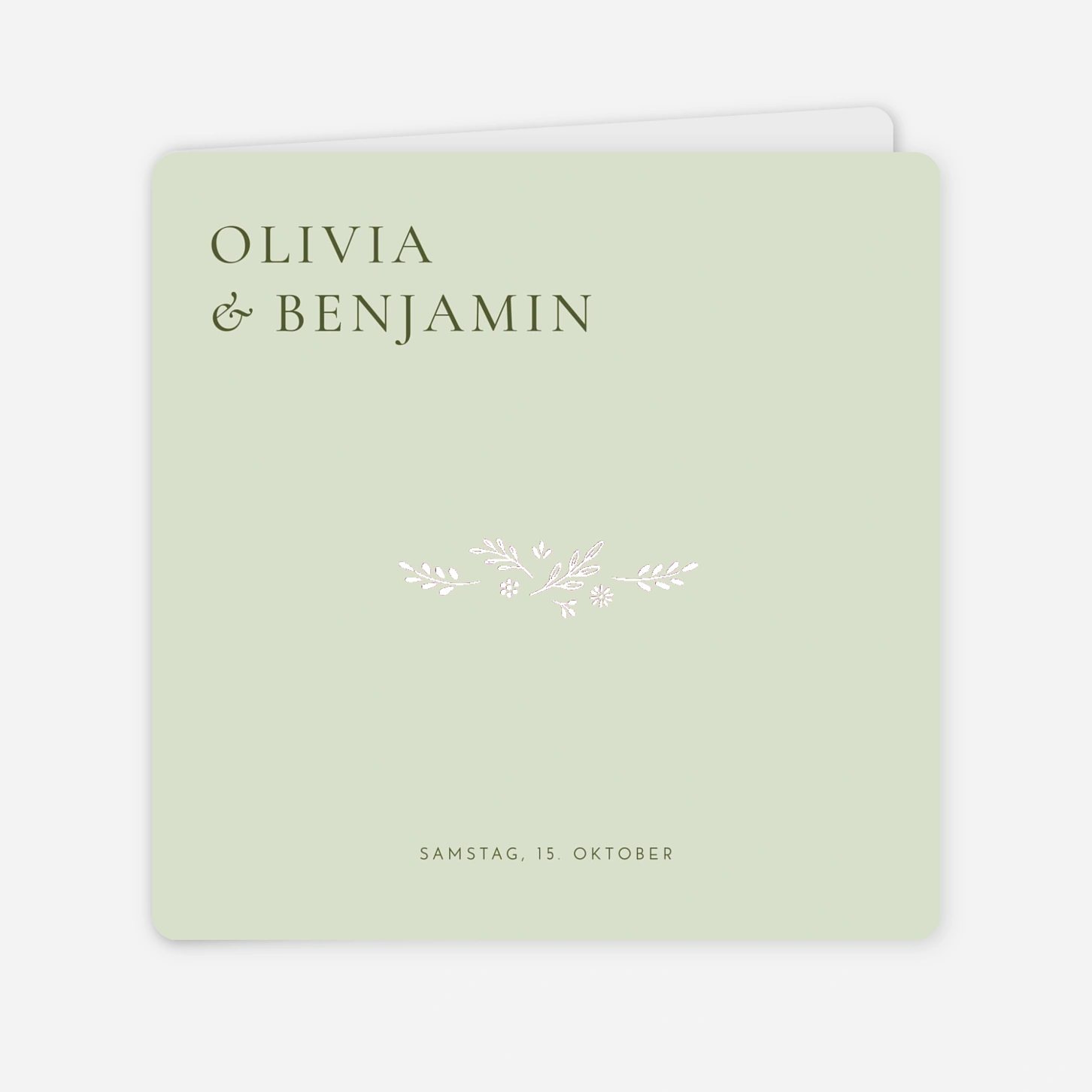 Hochzeitseinladung Laure de Sagazan Gold