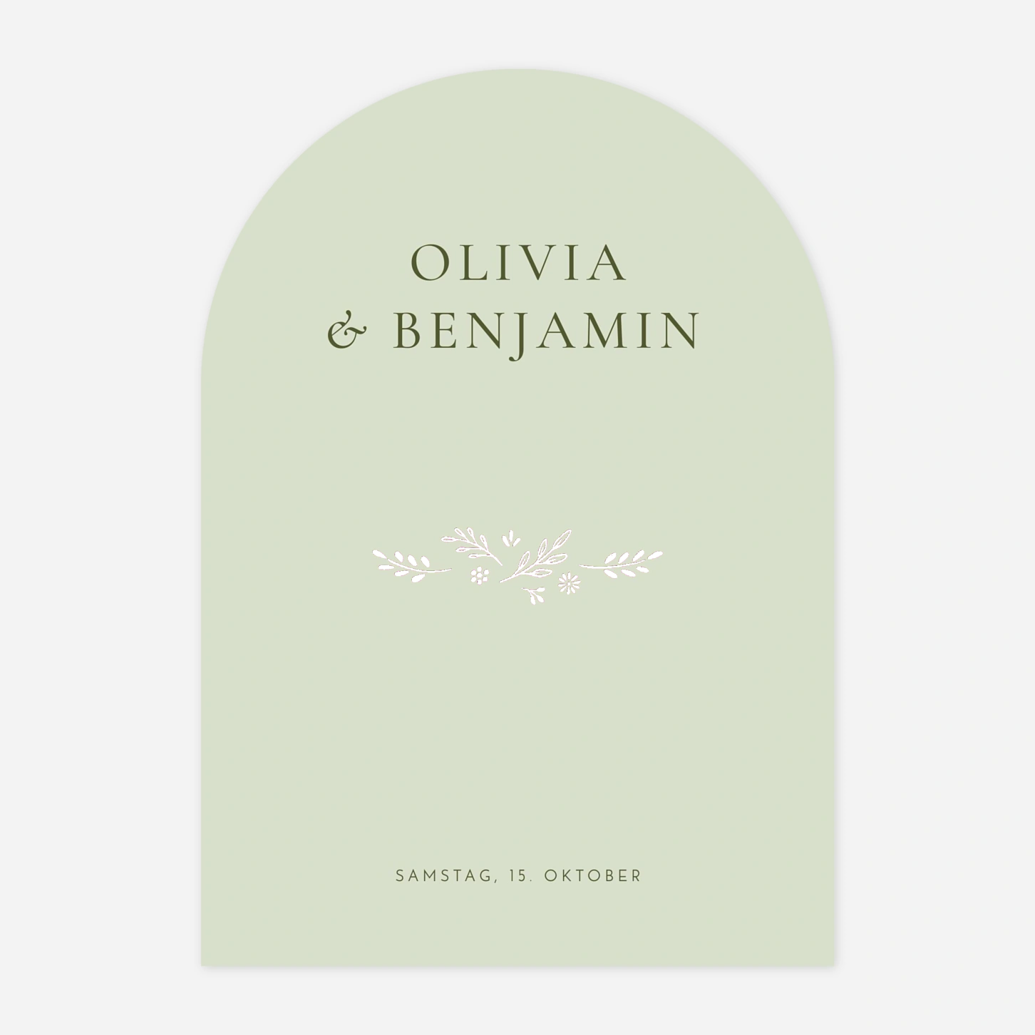 Hochzeitseinladung Laure de Sagazan Gold