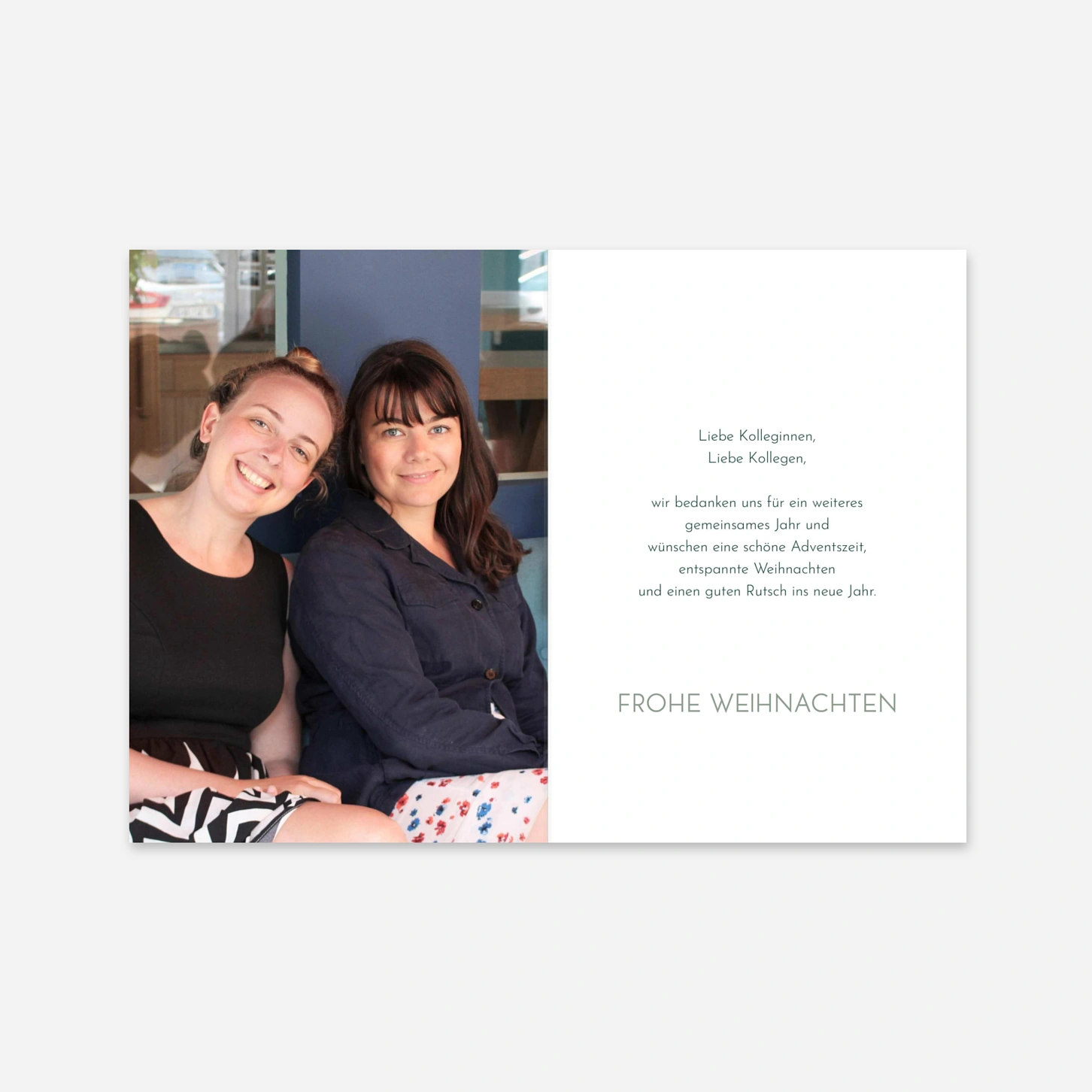 Geschäftliche Weihnachtskarte Sternenzweig