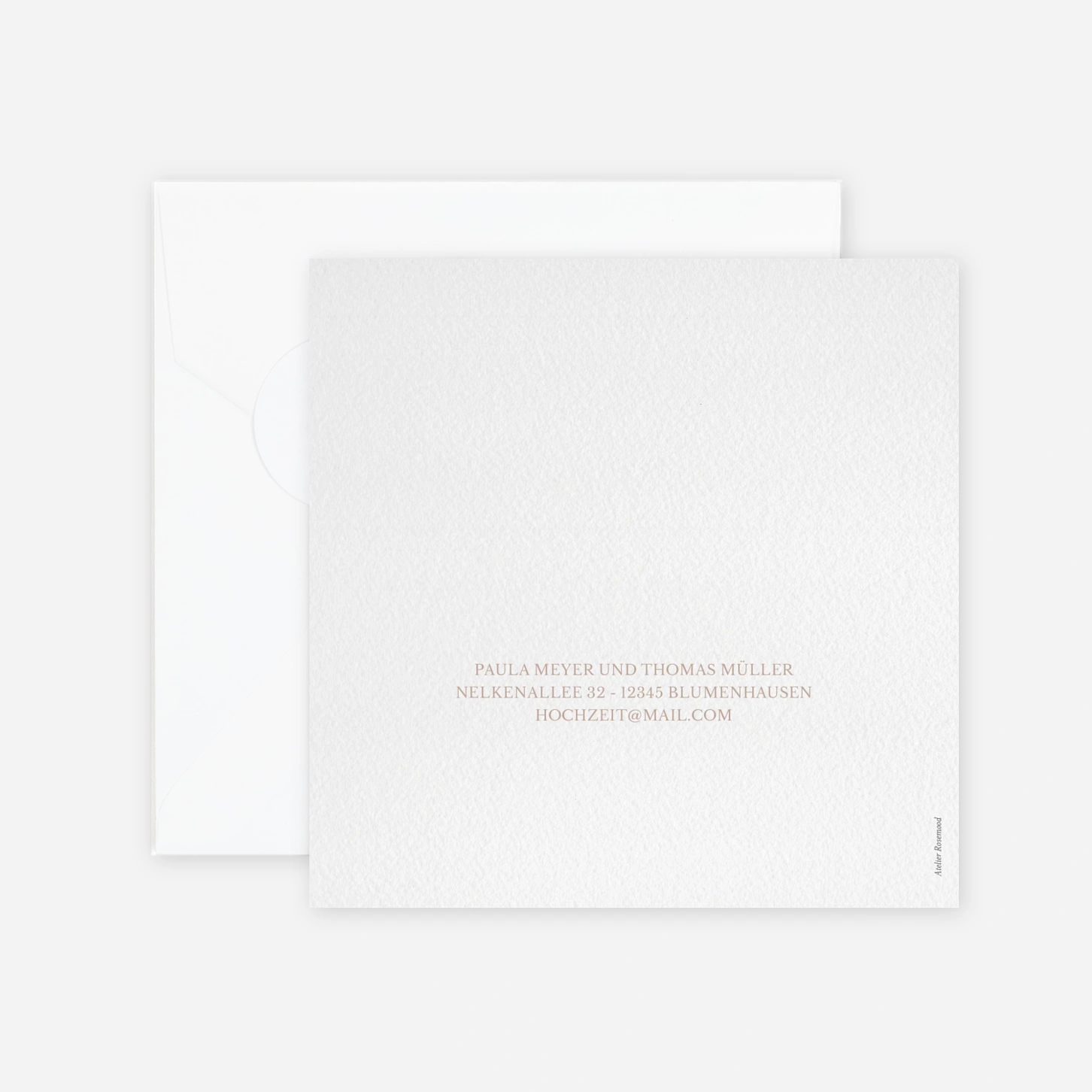 Hochzeitseinladung Liebesgarten