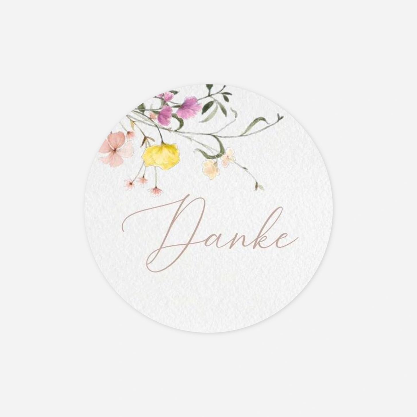 Geschenkaufkleber Hochzeit Liebesgarten