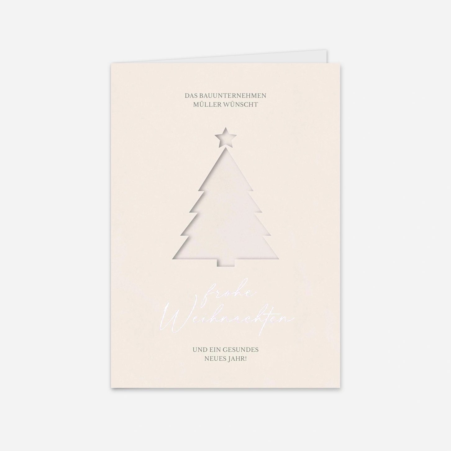 Geschäftliche Weihnachtskarte Sculpted Trees