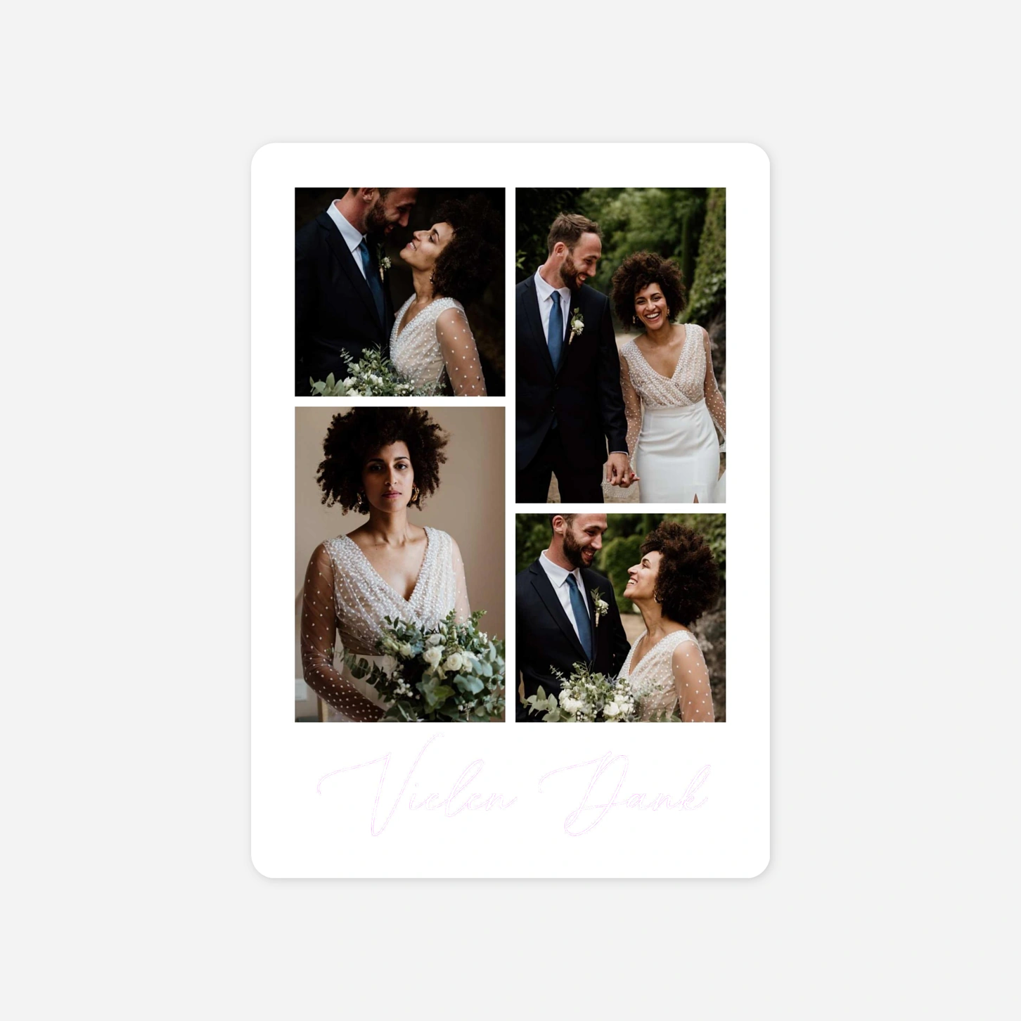 Dankeskarte Hochzeit Liebesbilder