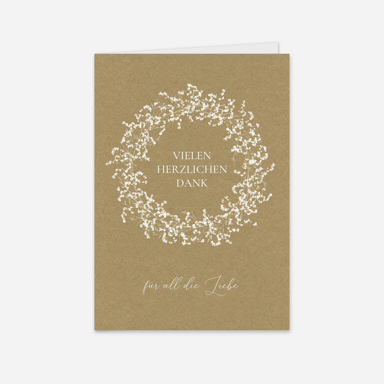 Dankeskarte Hochzeit Luft und Liebe