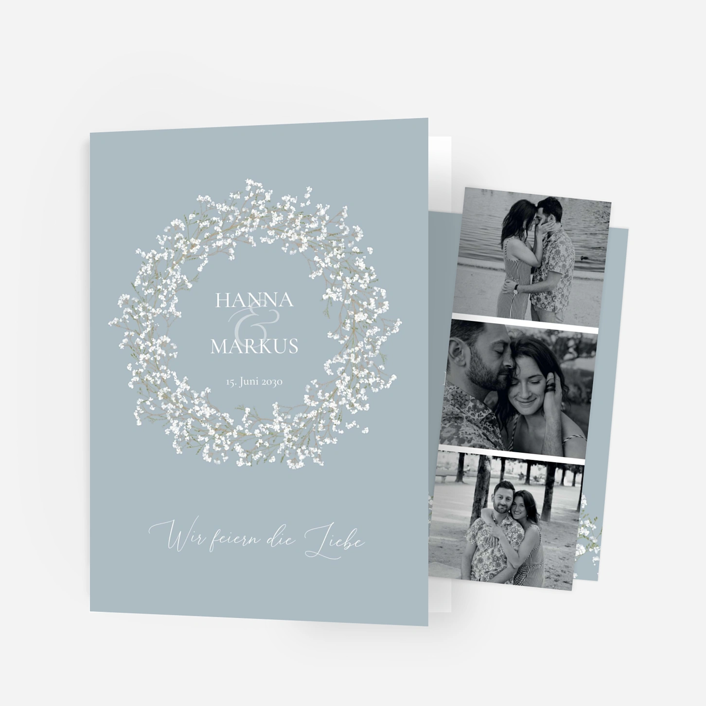 Hochzeitseinladung Luft und Liebe