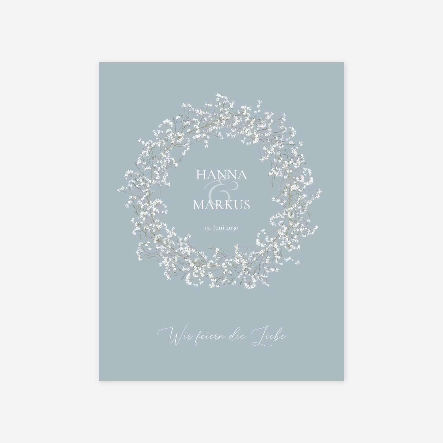 Hochzeitseinladung Luft und Liebe