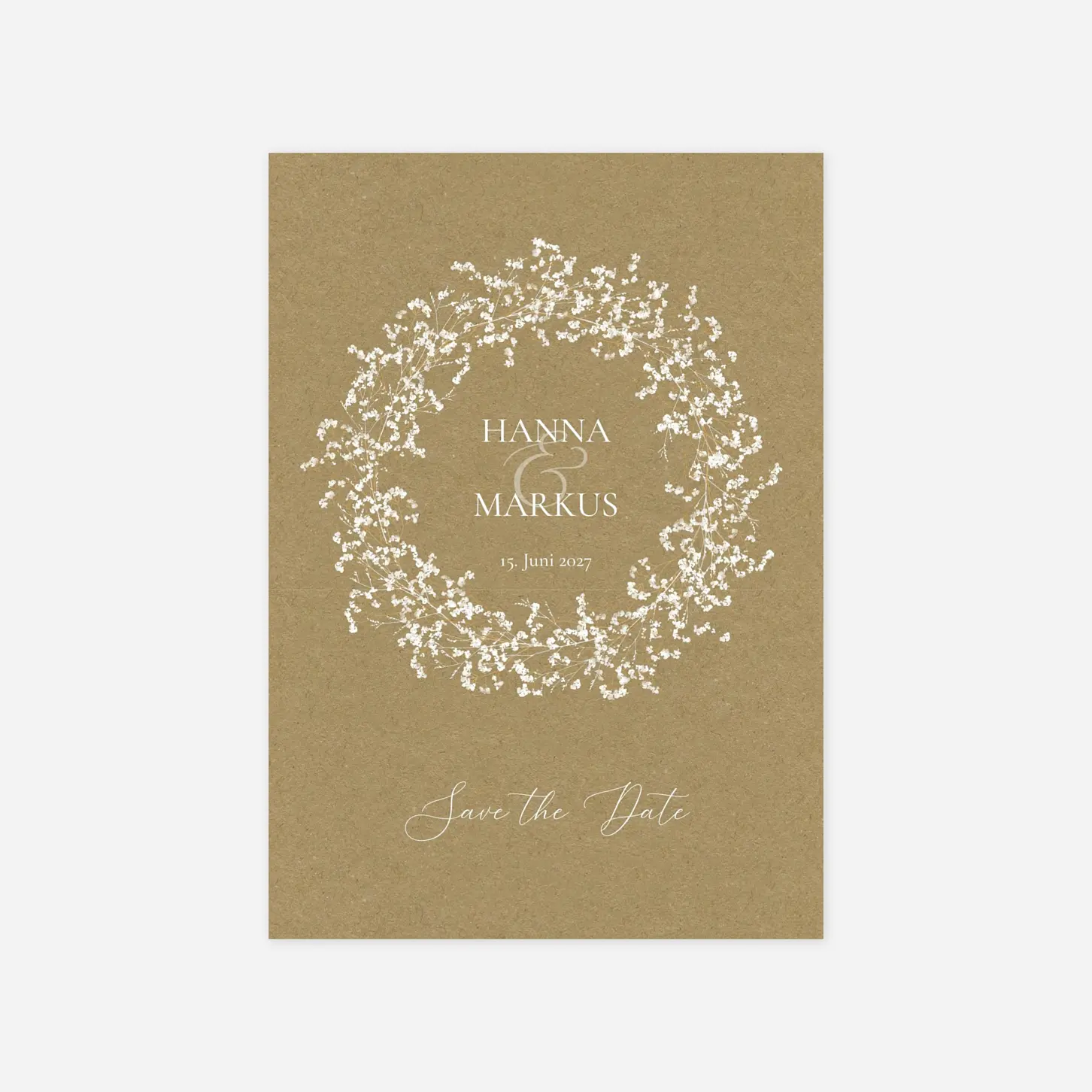 Save-the-Date Karte Luft und Liebe
