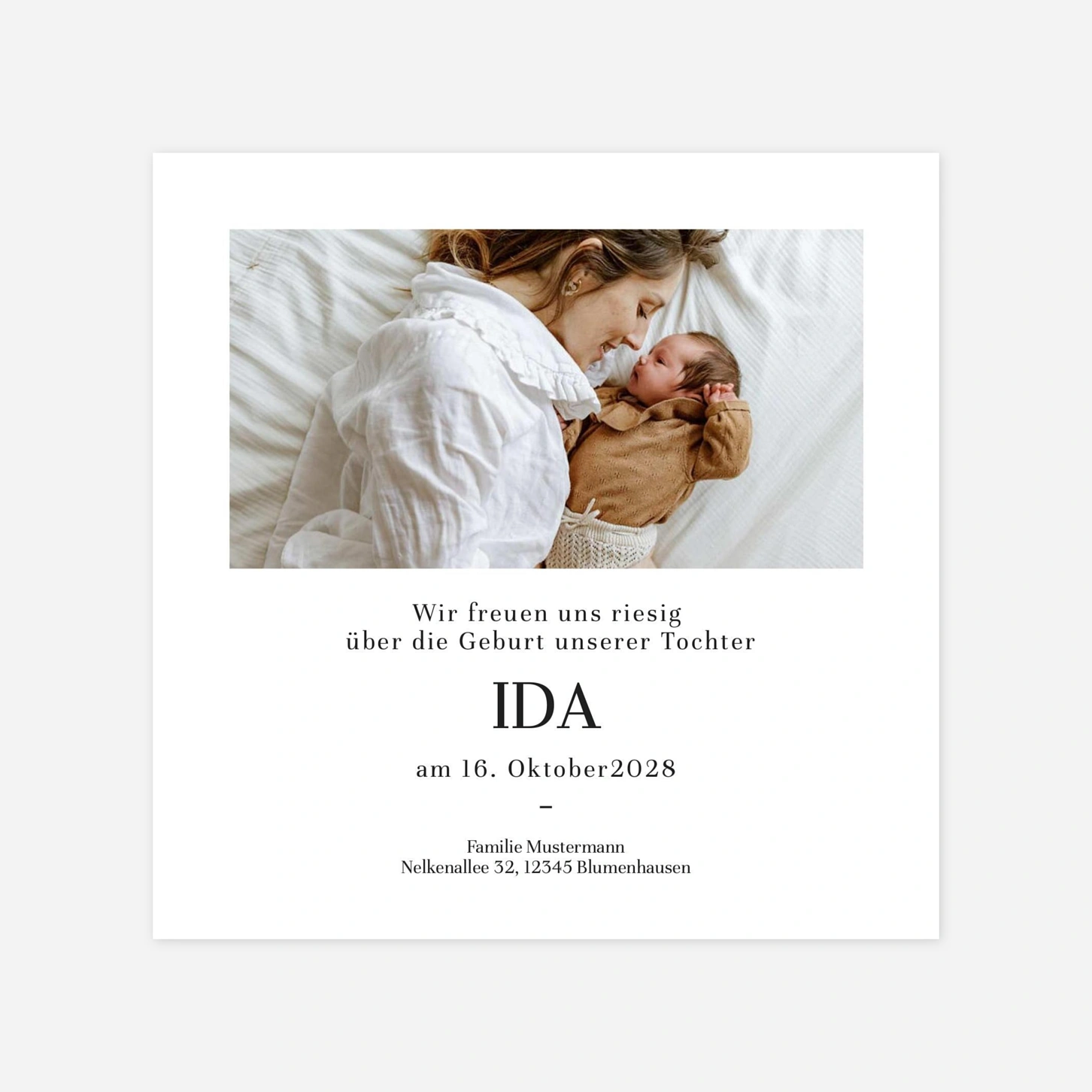 Geburtskarte Magazin