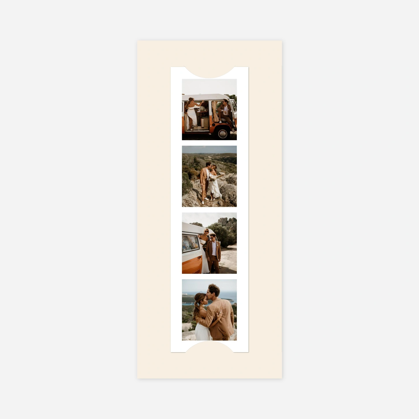 Save-the-Date Karte Malerische Liebe