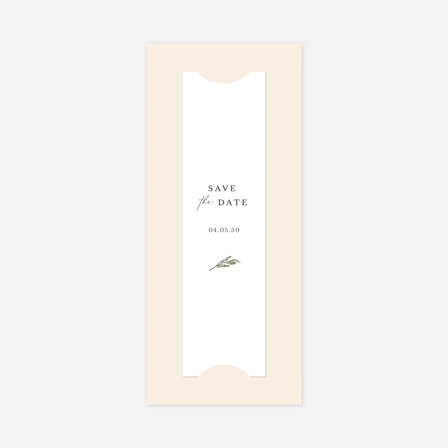 Save-the-Date Karte Malerische Liebe