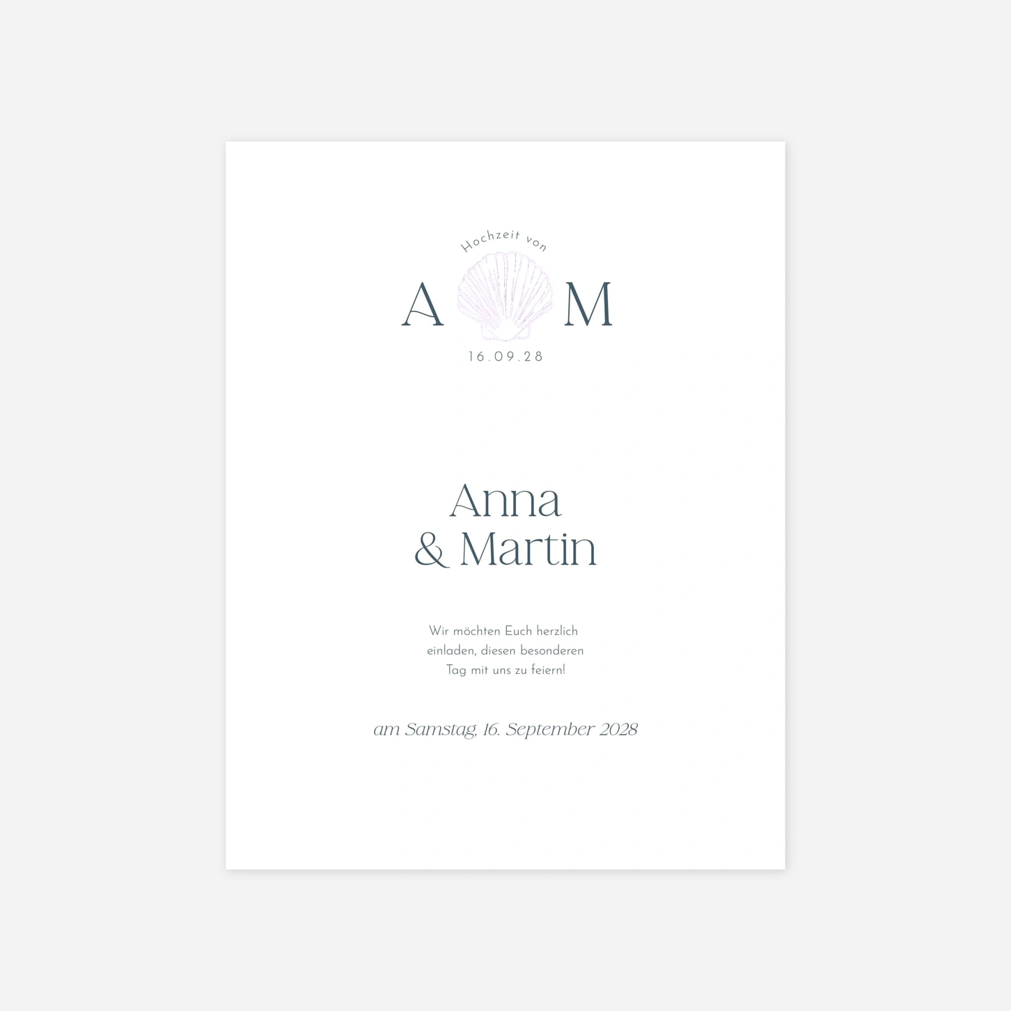 Hochzeitseinladung Meeresflüstern