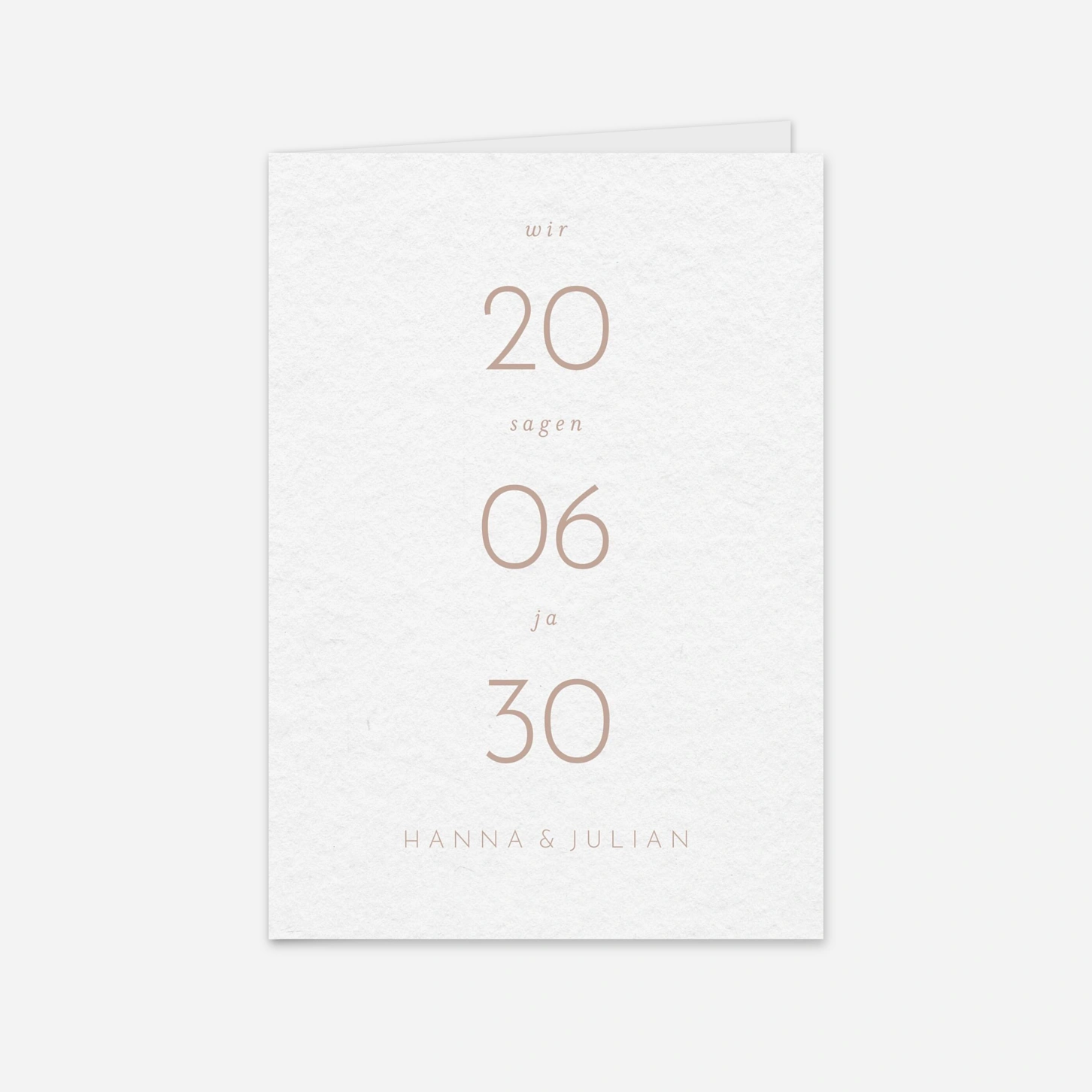 Hochzeitseinladung Minimalistische Eleganz