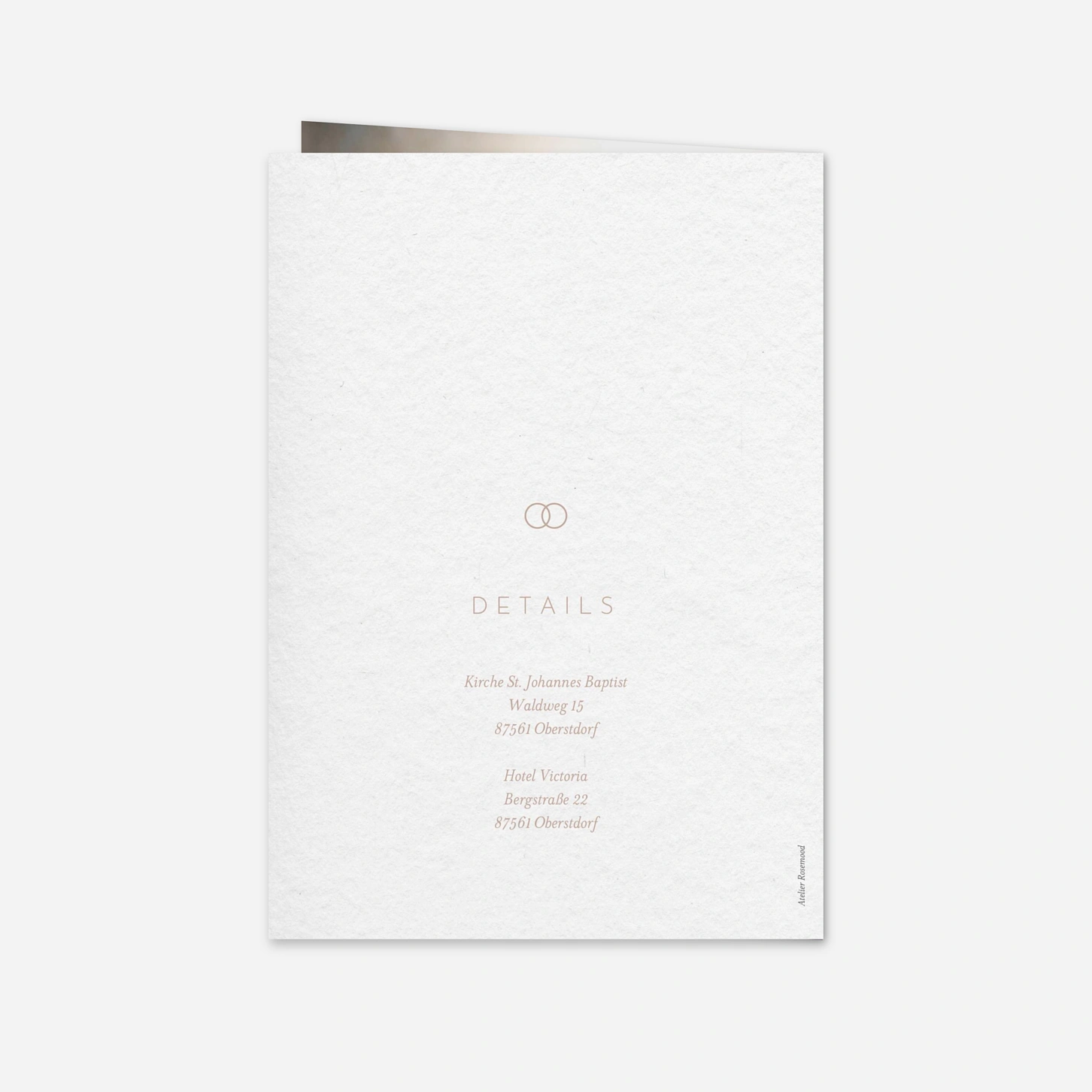 Hochzeitseinladung Minimalistische Eleganz