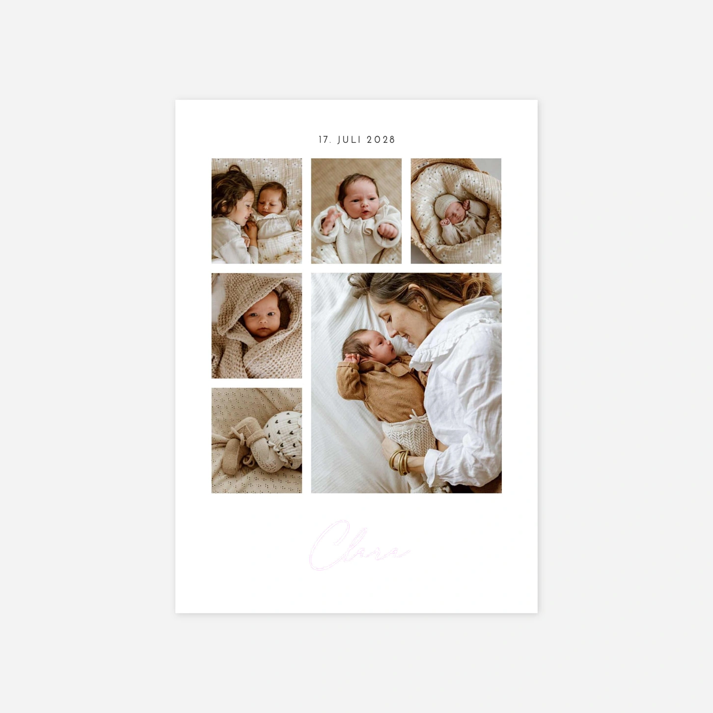 Geburtskarte Mein erster Monat