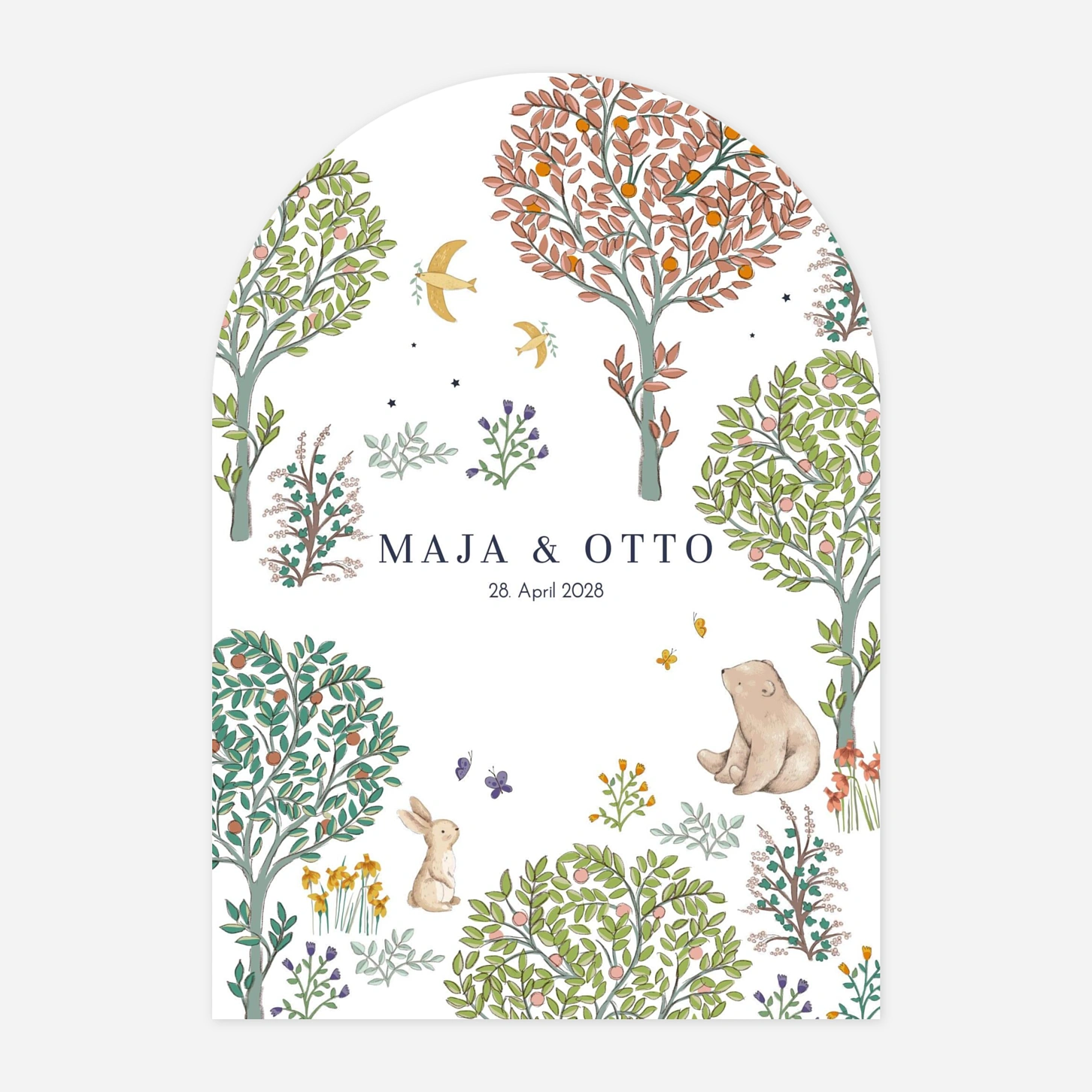 Zwillingskarte Mein kleiner Garten