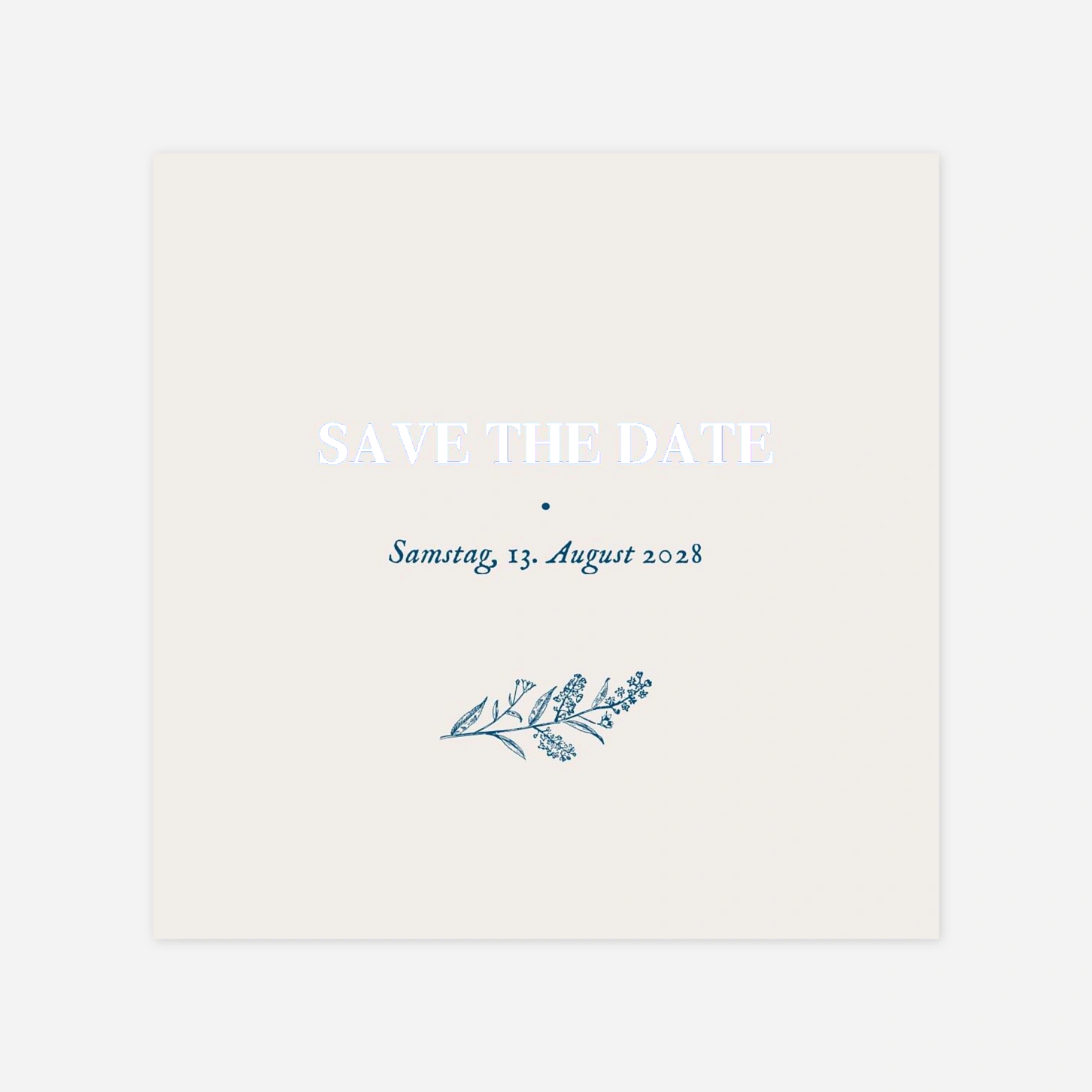 Save-the-Date Karte Naturnah