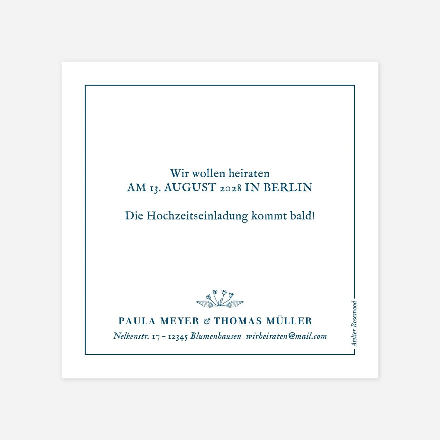 Save-the-Date Karte Naturnah