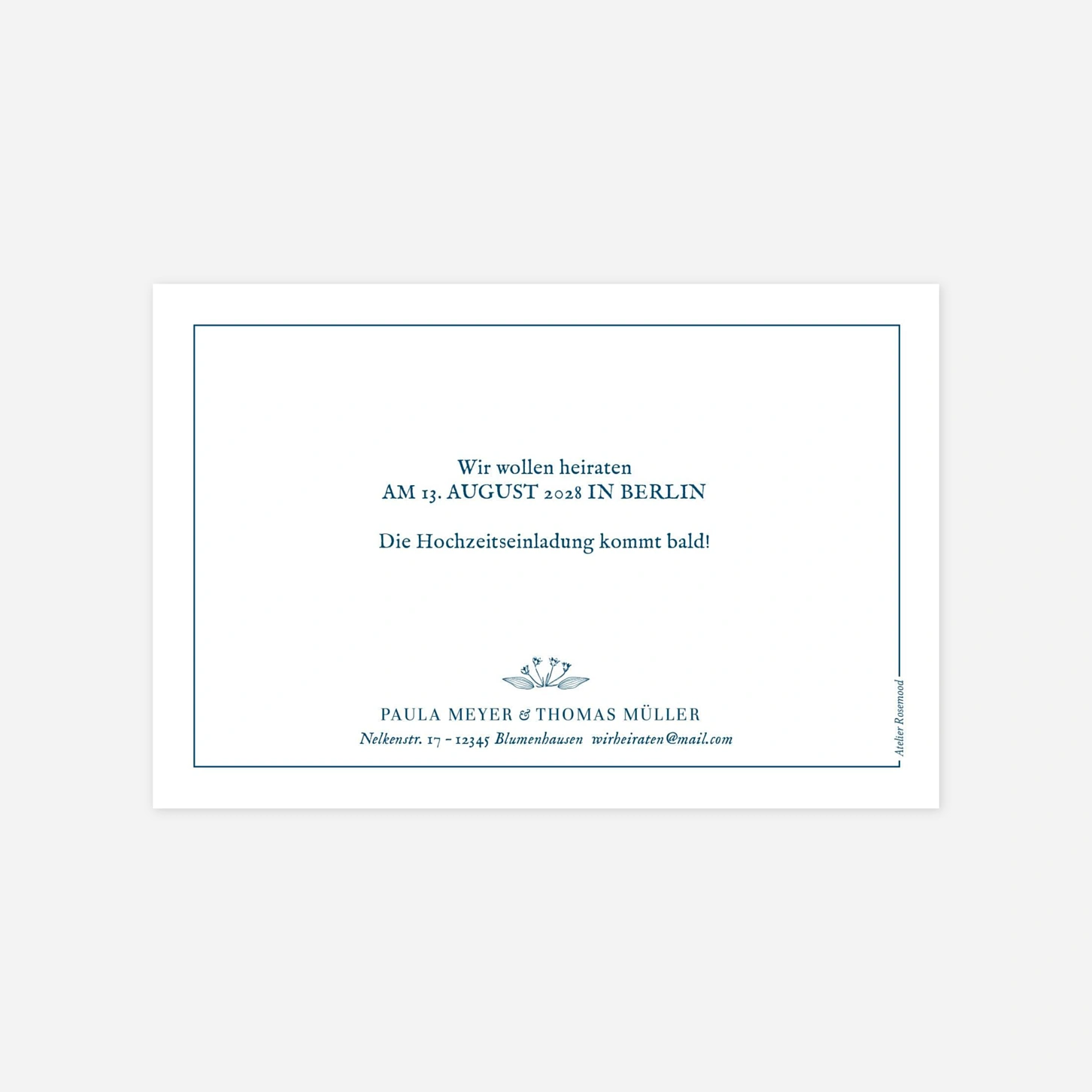Save-the-Date Karte Naturnah