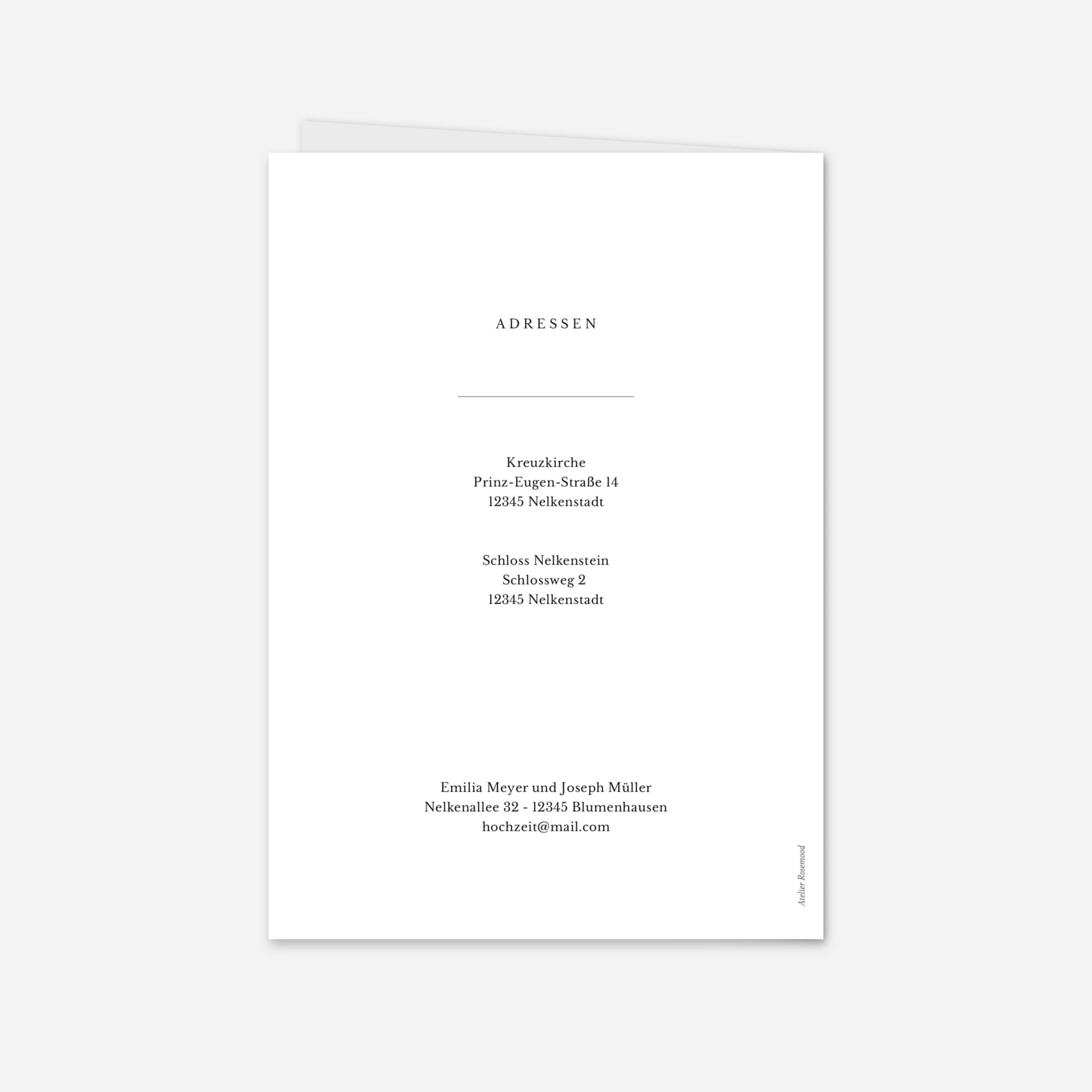 Hochzeitseinladung Nordische Eleganz