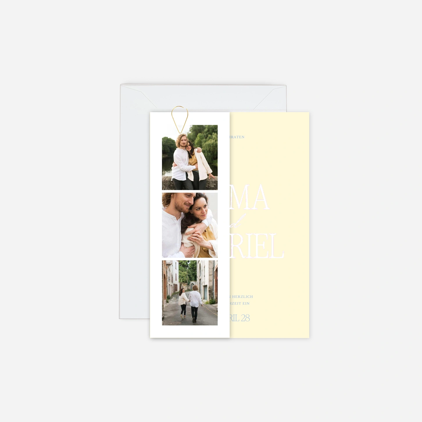 Hochzeitseinladung Nur Liebe