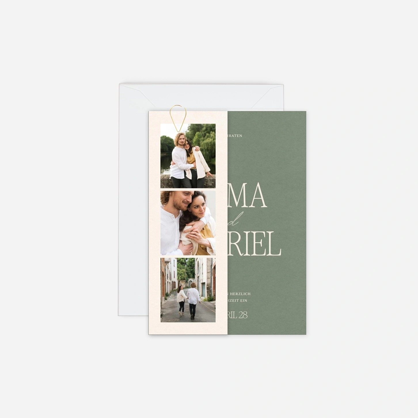 Hochzeitseinladung Nur Liebe
