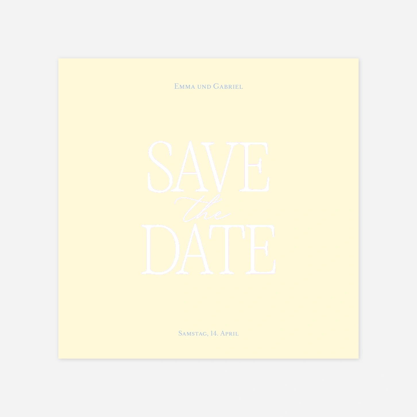 Save-the-Date Karte Nur Liebe