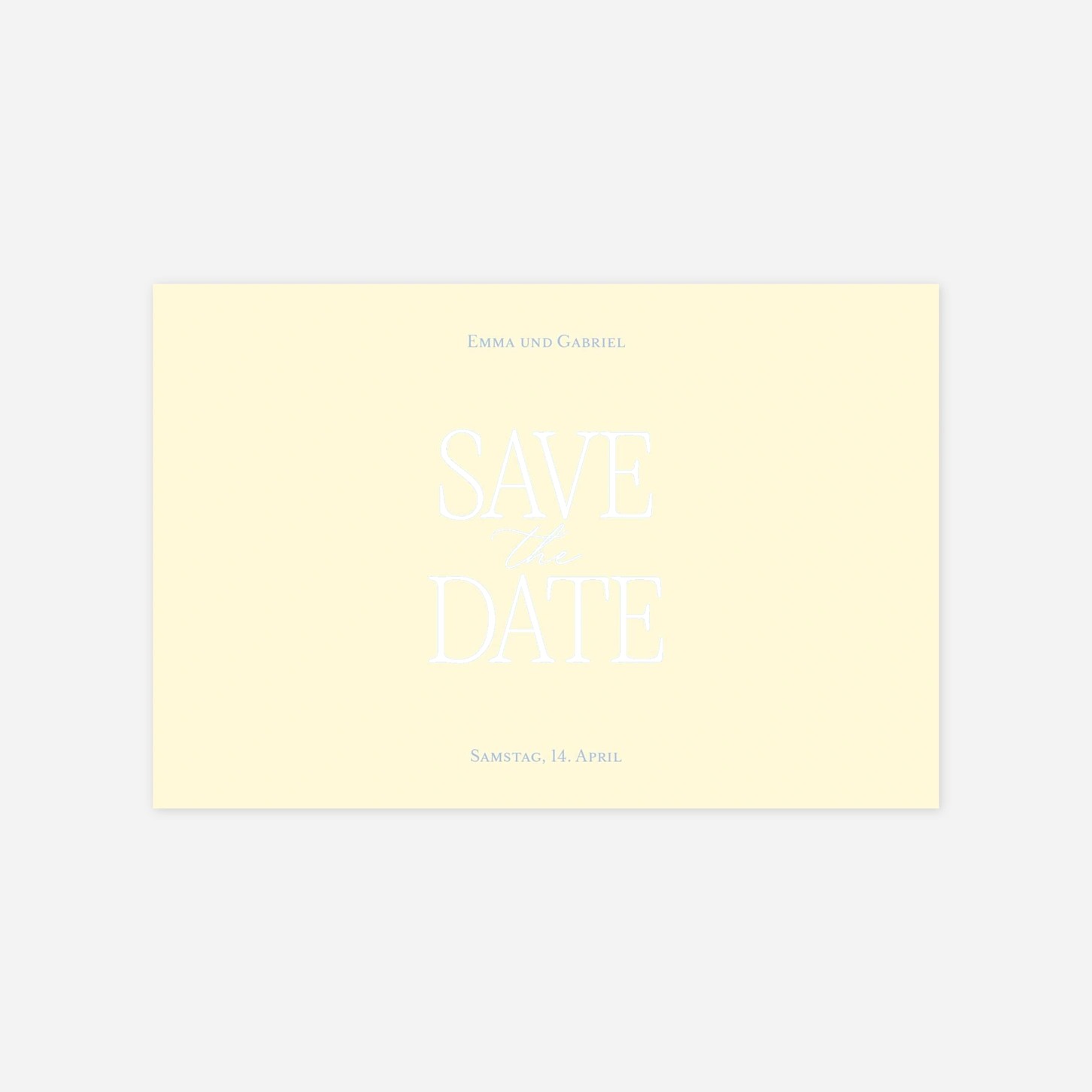 Save-the-Date Karte Nur Liebe